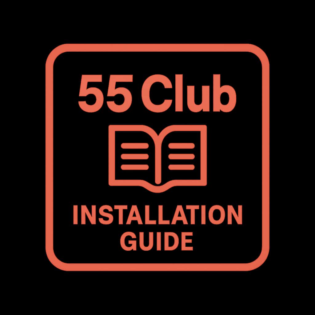 An icon representing the 55 Club Installation Guide for support.