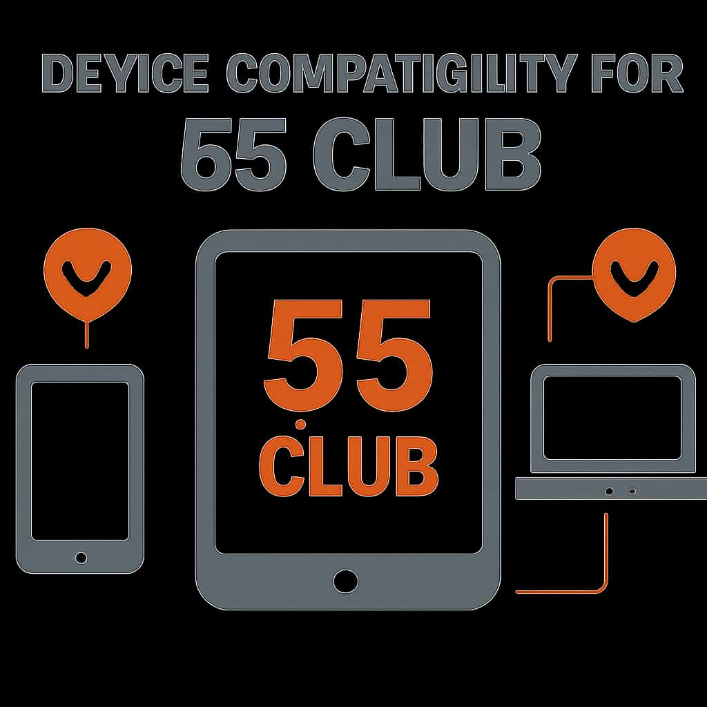 Diagram explaining Device Compatibility for 55 Club