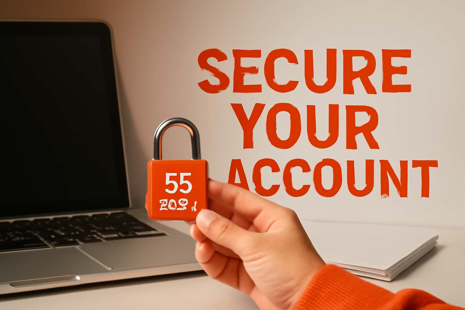 Informational scene regarding securing the 55 Club account.